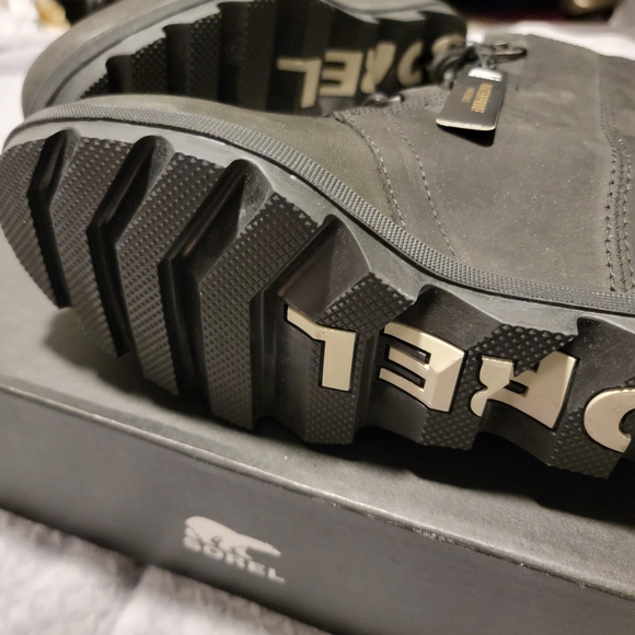 NEW In Box SOREL JOAN OF ARCTIC WEDGE II Women's Black Wedge Ankle Boots - Picture 9 of 12